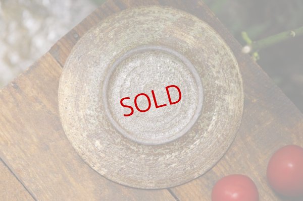 画像6:  馬渡新平　刷毛目黄　皿６寸