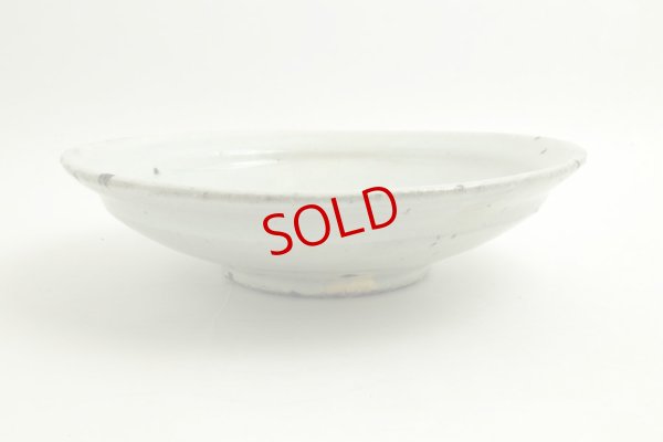 画像7: 八田亨「青粉引　7寸リム皿」