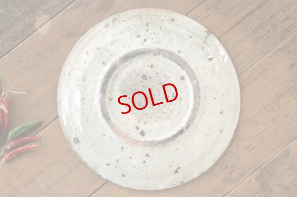 画像8: 八田亨　白掛リム皿　L