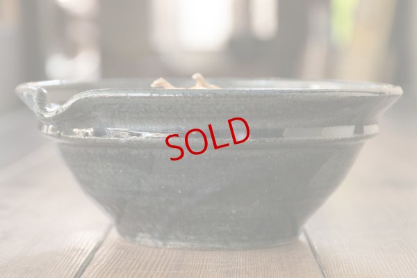 画像3: 八木橋昇　黒呉須　帯すり鉢 ７寸