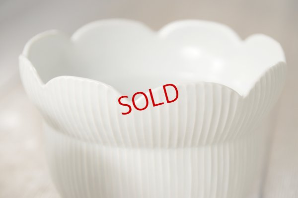 画像8: 小倉夏樹　白磁　鎬輪花丼 【アソート作品】