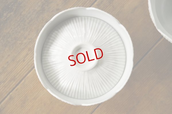 画像2: 小倉夏樹　白磁　鎬輪花丼 【アソート作品】