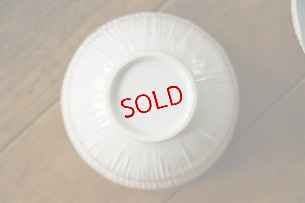 画像10: 小倉夏樹　白磁　鎬輪花丼 【アソート作品】