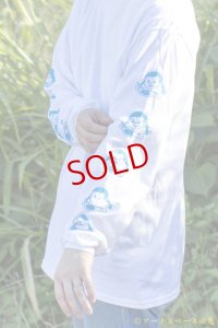 カレーちゃん家　カレー大好きガール　ロングTee（WHITE／BLUE）【レターパック対応商品】