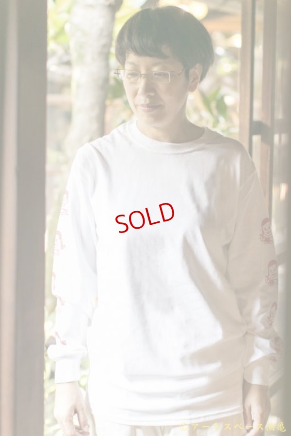 画像4: カレーちゃん家　カレー大好きガール　ロングTee（WHITE／RED）【レターパック対応商品】