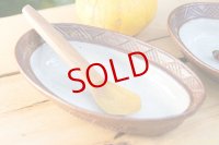 江口香澄　アフリカ彫刻　だ円鉢（小）【アソート作品】