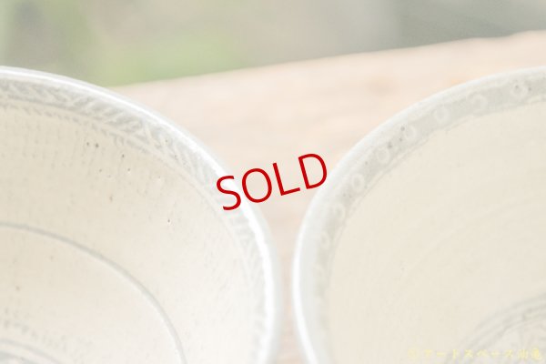 画像6: 江口誠基　茶漬碗　暦手三島／花三島