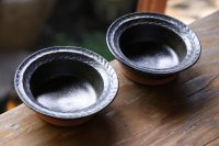 古谷浩一　ルリ釉　リーフ耐熱グラタン　豆