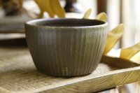 古谷浩一　サビ釉　しのぎポタージュカップ【アソート作品】