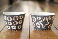 浜坂尚子　手彫りカップ