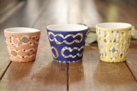 浜坂尚子　手彫りカップ