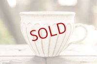 長谷川哲也　鎬コーヒーカップ広口　白【アソート作品】