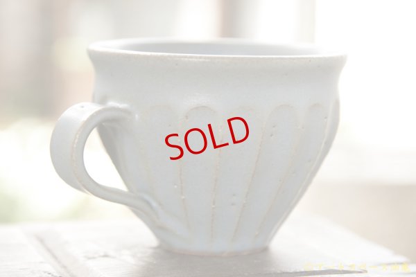 画像2: 長谷川哲也　鎬コーヒーカップ広口　灰【アソート作品】