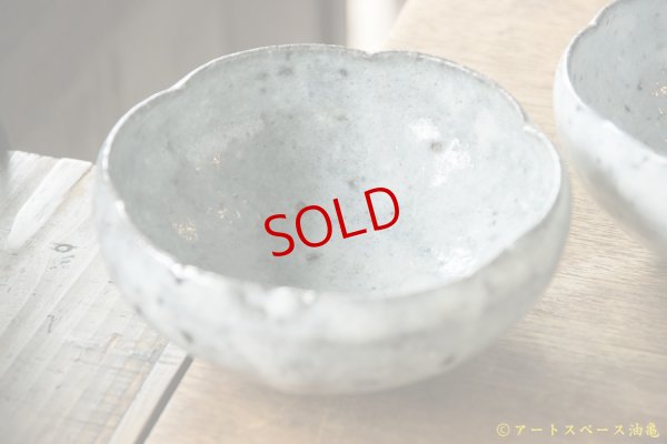 画像3: 八田亨　松井農園　マスカットオブアレキサンドリア灰　５寸輪花鉢