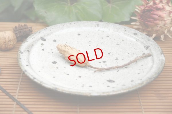 画像3: 八田亨　白掛　リム皿（Ｌ）