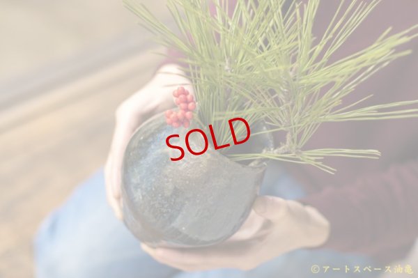 画像4: 八田亨　黒釉窯変　壺