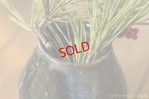 画像6: 八田亨　黒釉窯変　壺