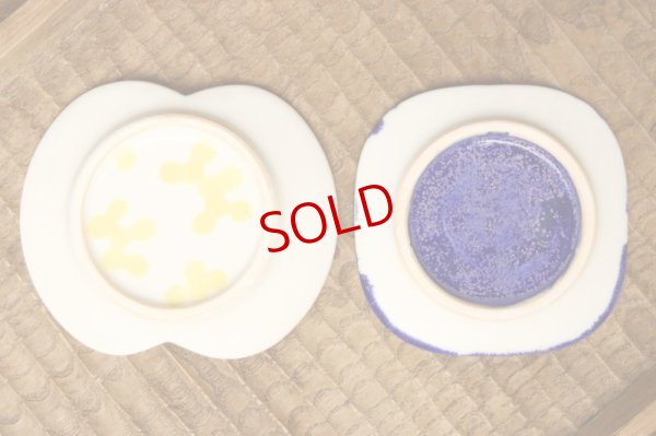 画像4: 本郷里奈　ミモザ　てふてふまめ皿／ラピス　モザイク角まめ皿