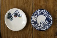 ほりゆめこ　タタラ豆皿　