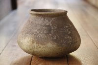 加地学　南蛮焼締　丸壺