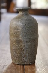 加地学　南蛮焼締　花生