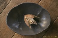 加藤祥孝　鉄釉　6.5寸木瓜鉢【アソート作品】