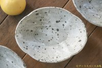 加藤祥孝　グレー粉引　6.5寸木瓜鉢【アソート作品】