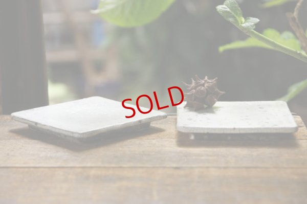 画像5: 加藤祥孝　グレー粉引 4寸角板皿