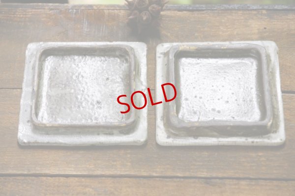 画像9: 加藤祥孝　グレー粉引 4寸角板皿