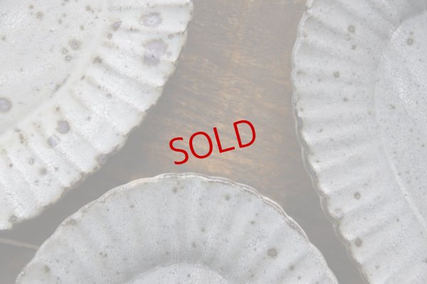 画像11: 加藤祥孝　グレー粉引 7寸楕円輪花皿