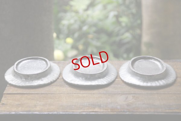 画像13: 加藤祥孝　グレー粉引 7寸楕円輪花皿