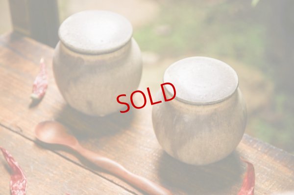 画像3: 加藤祥孝　山葵粉引　塩壺 