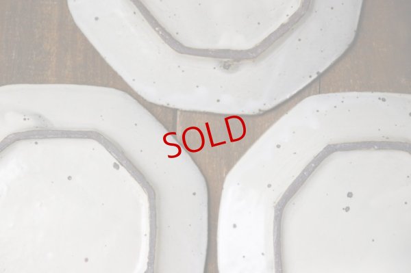 画像9: 加藤祥孝　粉引　7寸八角皿【アソート作品】