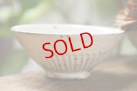 加藤祥孝　粉引 しのぎスリムな飯碗【アソート作品】