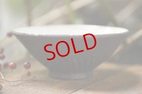 加藤祥孝　鉄釉／粉引 スリムな飯碗