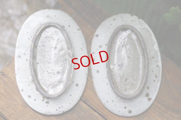 画像5: 加藤祥孝　グレー粉引 　5.5寸楕円皿