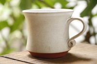 北側雄一　白砂釉　マグカップ【アソート作品】