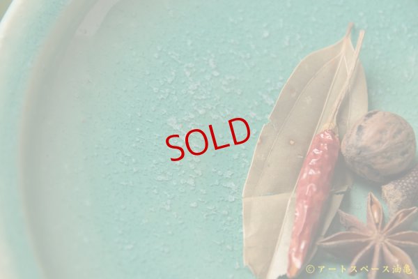 画像4: 北側雄一　碧釉7.5寸深皿