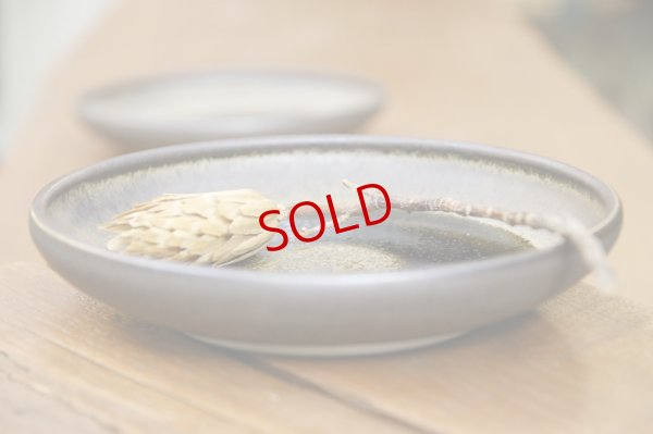 画像2: 北側雄一　窯変黒釉　六寸玉縁深皿【アソート作品】