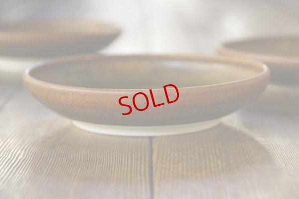 画像4: 北側雄一　窯変蕎麦釉　六寸玉縁深皿 【アソート作品】