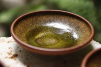 北側雄一　窯変蕎麦釉　玉縁豆皿【アソート作品】