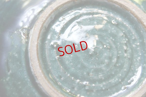 画像10: 工藤和彦　緑粉引　8寸たわみ鉢