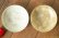 画像1: 工藤和彦　 白樺ホワイト／黄粉引　５寸たわみ鉢 (1)