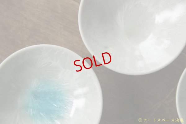 画像3: 間美恵　亜鉛華結晶　高台豆皿