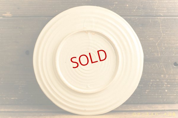 画像5: 増田光　白黒丸皿　キツネ