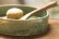 画像4: 馬渡新平　緑ヒビ粉引き　平鉢６寸 (4)