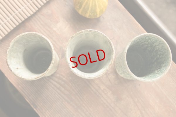 画像9: 馬渡新平　緑ヒビ粉引き　フリーカップ大