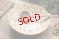 馬渡新平「ヒビ粉引き　皿６寸」【アソート作品】
