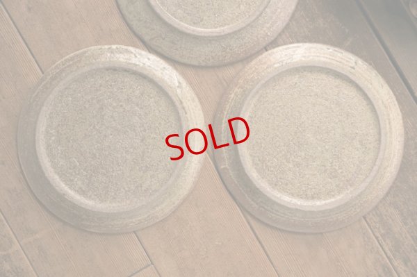 画像11: 馬渡新平　ヒビ粉引き　リム皿７寸【アソート作品】