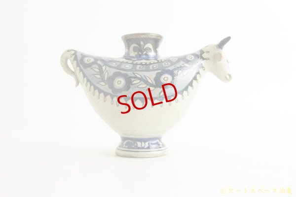 画像4: ヒヅミ峠舎　三浦圭司・三浦アリサ「染付　牛の花入れ」